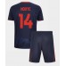 Nottingham Forest Dan Ndoye #14 Tredjedraktsett Barn 2025-26 Korte ermer (+ Korte bukser)